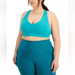 Id Ideology Womens Plus Size Sports Bra | Tropical Surf/Teal | NEW/NWT!!💙💚